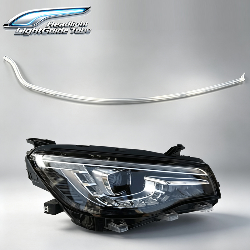 Running Headlamp - ヘッドライトデイタイムランニングライトストリップDRLチューブライトガイドチューブ MG HS 2018-2022 LEDヘッドライトカーヘッドランプライトガイド対応
