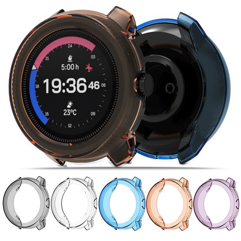 Running Watch - Suunto Run用保護ケース。スマートウォッチ用、柔らかいTPU素材、傷防止フレームプロテクター。SUUNTO RUN用バンパーシェル、アクセサリー。