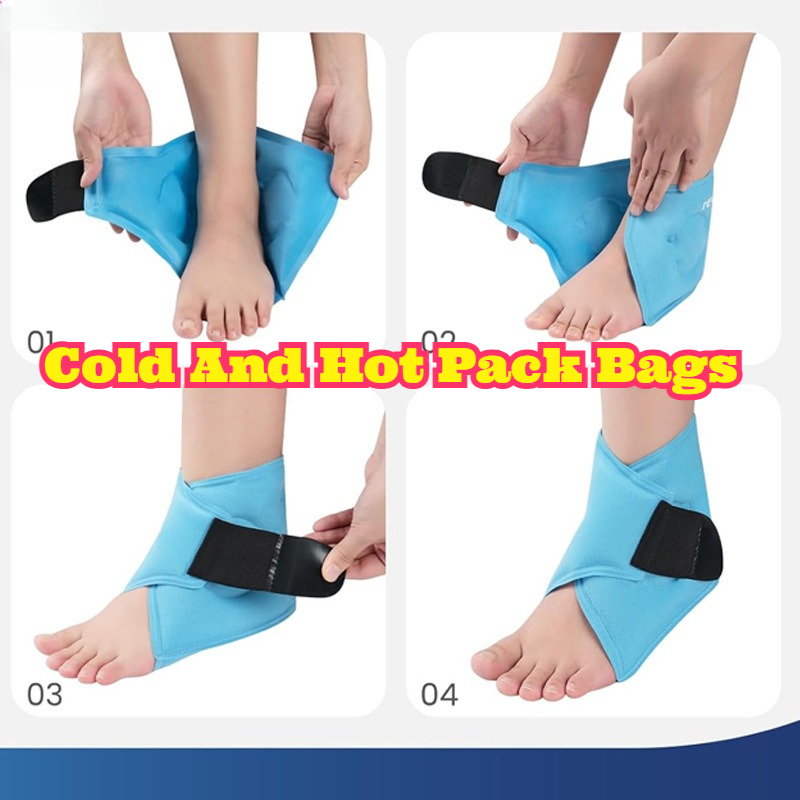 Ankle Brace - ソフトジェル足首アイスパック温冷療法ラップ再利用可能な柔軟なジェルパックスポーツ足首ブレース痛み腫れ緩和関節運動用