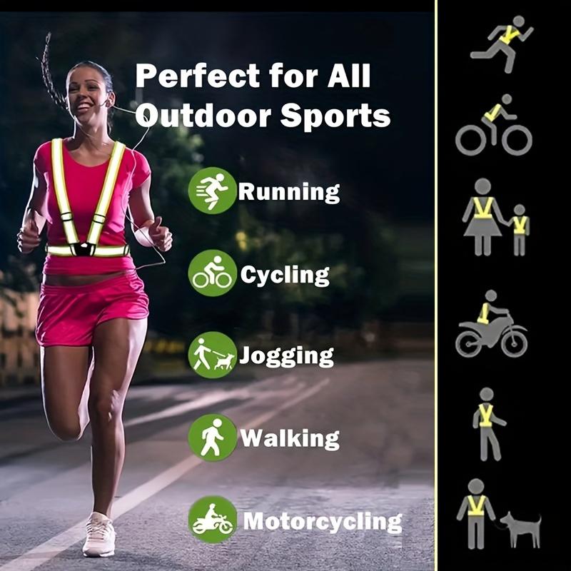 反射素材を使用した安全ベスト。夜間のサイクリング、ランニング - Running Visibility Gear のレビューと価格