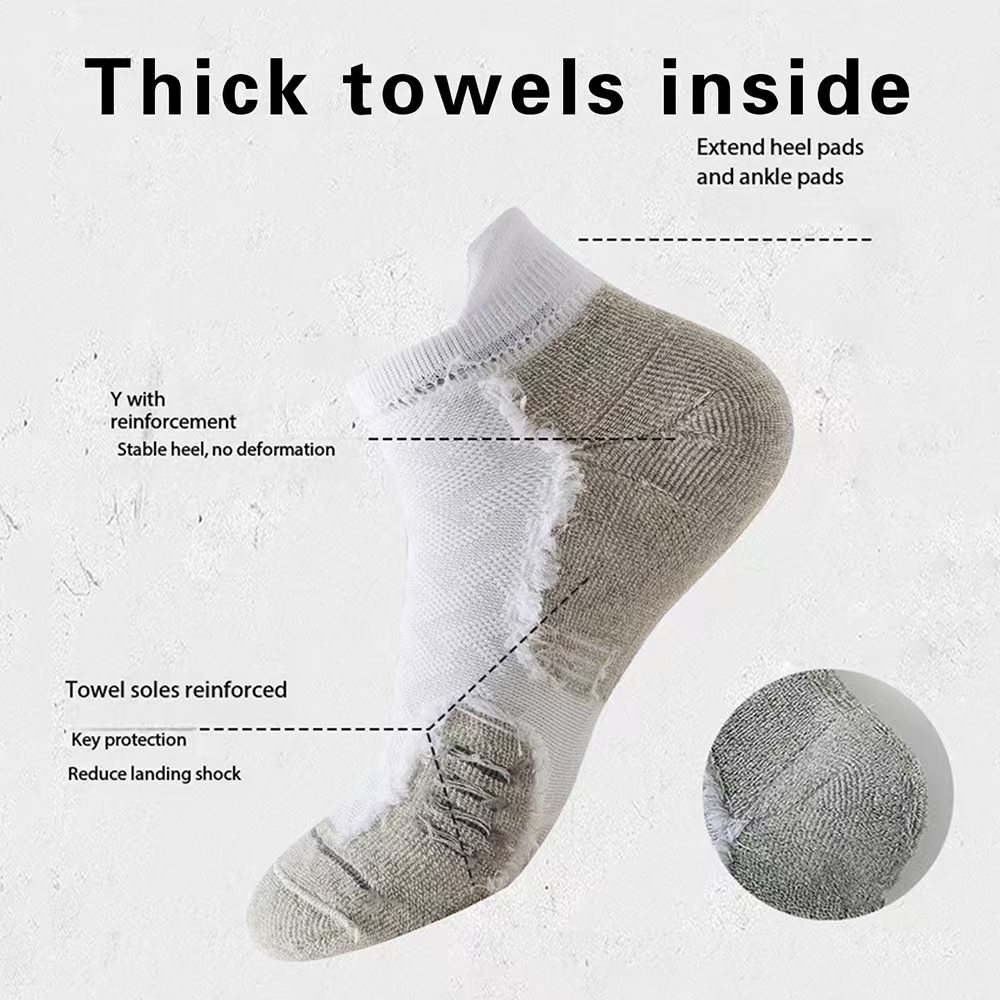 1/3 ペアプロスポーツショートソックス男性の女性の厚いタオ - Sports Socks のレビューと価格