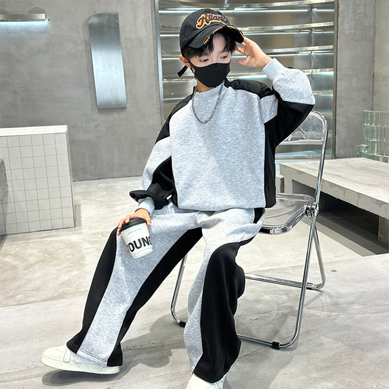 ティーンエイジャーの男の子用スーツ、秋のスポーツセット、キッ - Running Gear Kids のレビューと価格
