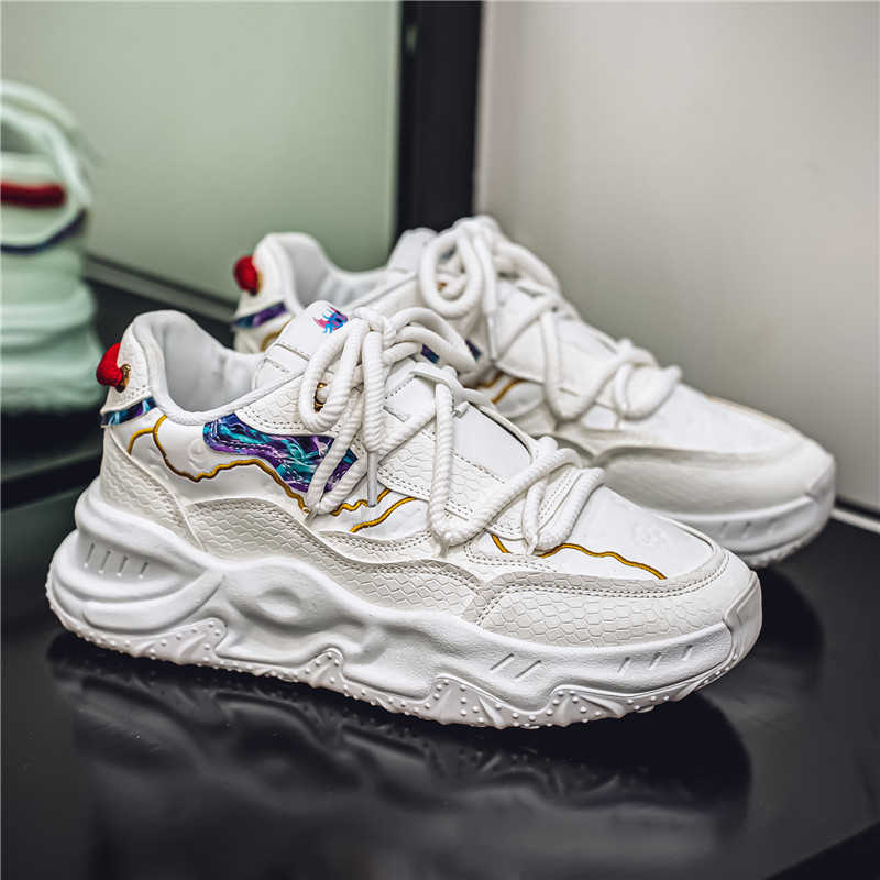 ラウンドフットキーハイトバスケットランニングウーブンスニーカ - Running Shoes Men のレビューと価格
