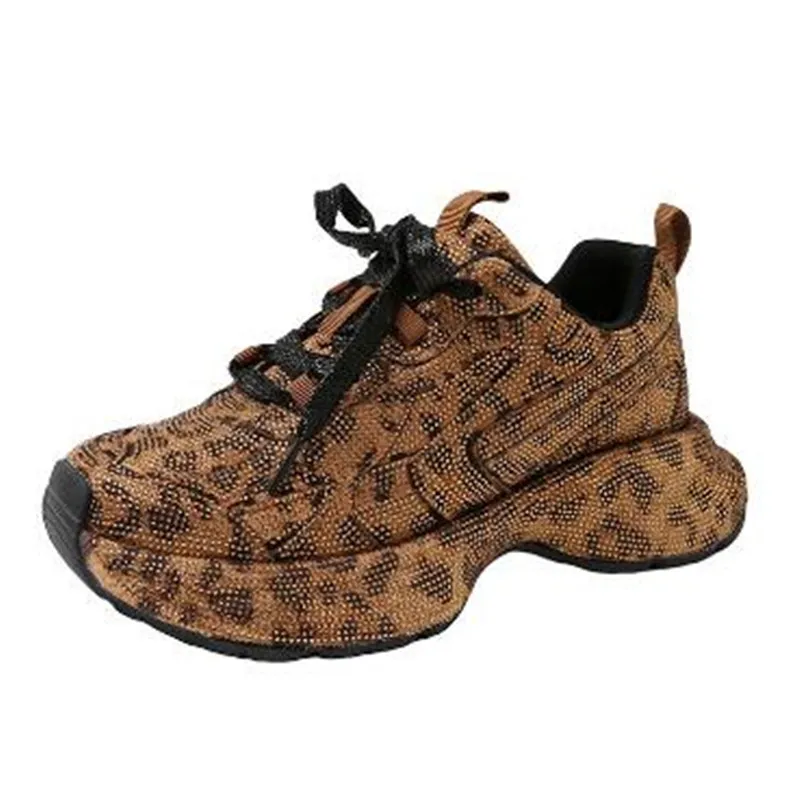デザイナー女性ブリンブリンランニングシューズ分厚いスニーカー - Running Shoes Women のレビューと価格