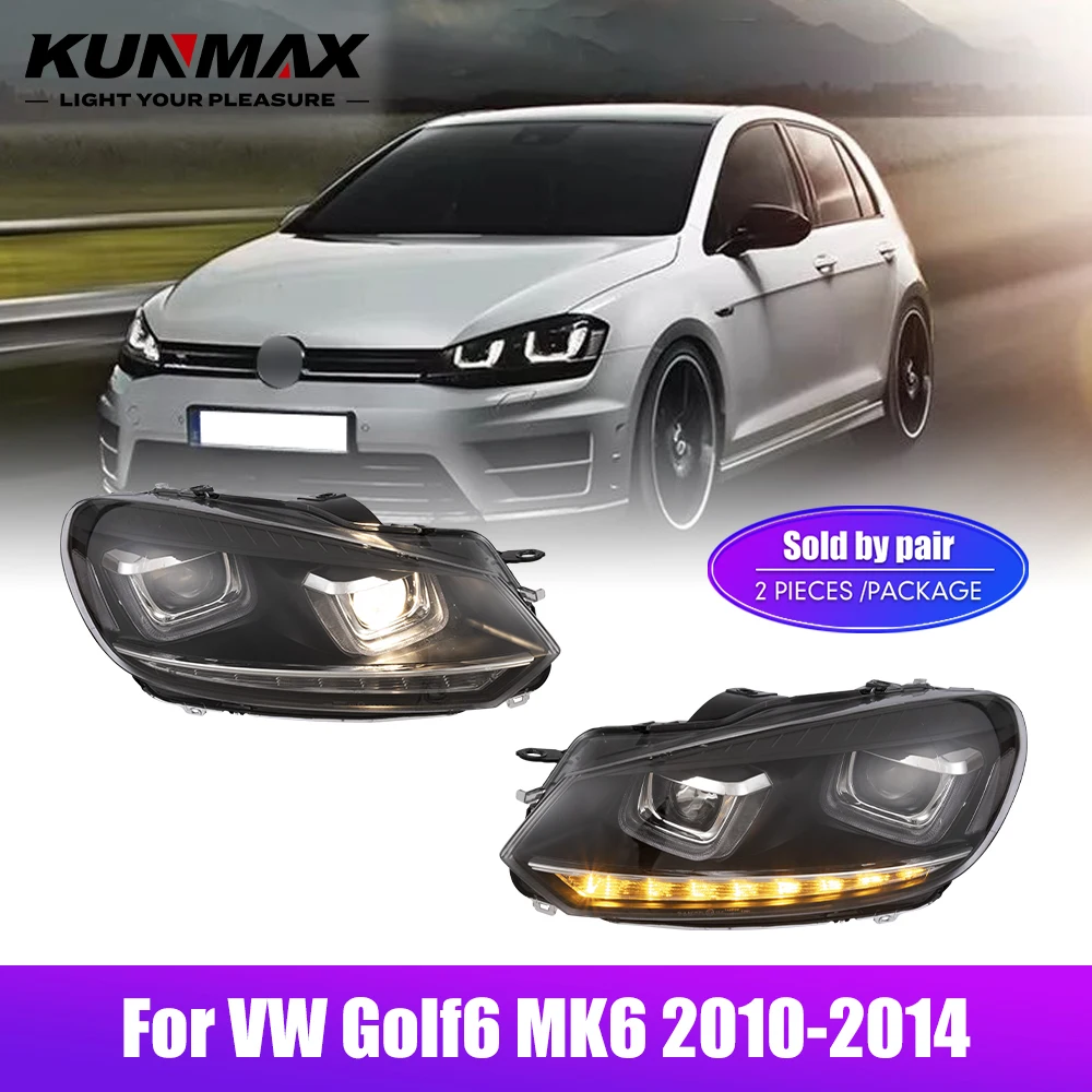 2個入り 車用スタイリングヘッドランプ VW ゴルフ6 MK - Running Headlamp のレビューと価格