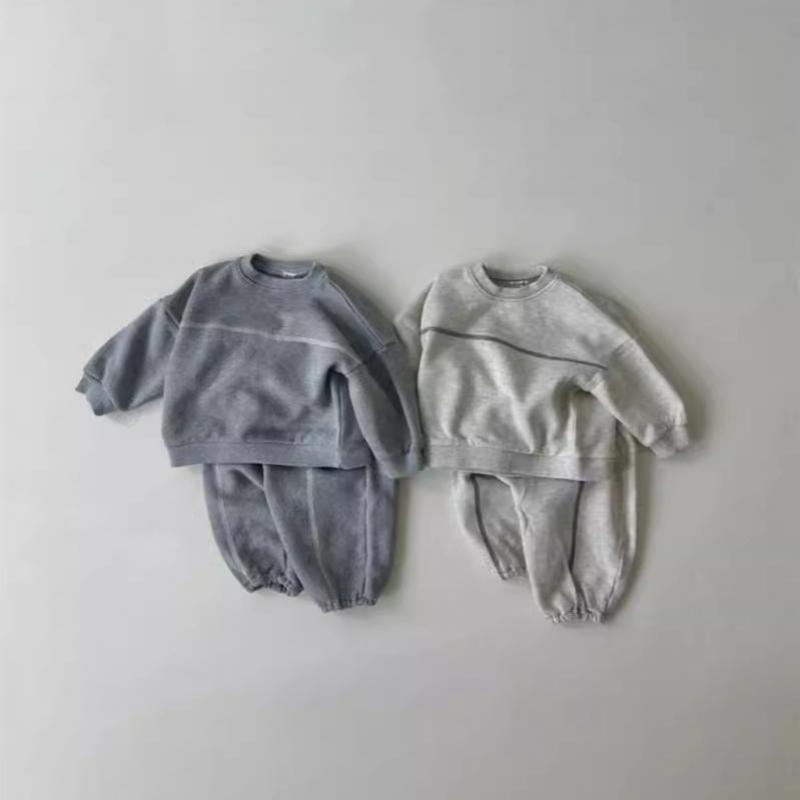 男の子と女の子のための綿のスウェットシャツとパンツのスーツ, - Running Gear Kids のレビューと価格