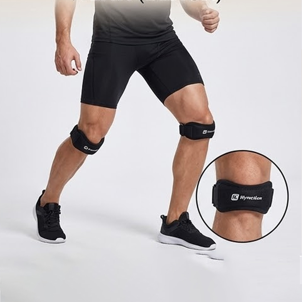 2 PC スポーツ保護膝蓋骨ストラップバスケットボールバドミ - Running Belt のレビューと価格