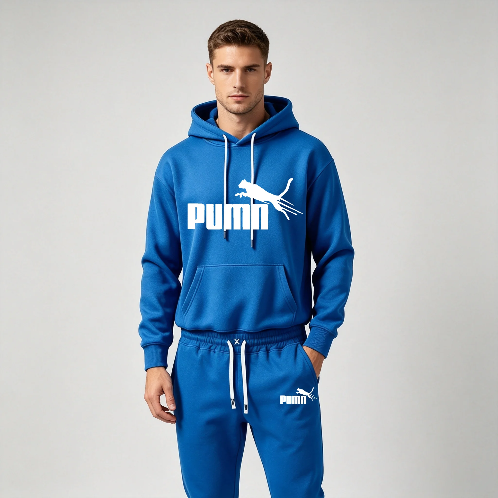 メンズ トラックスーツ、レタープリントのパーカーとジョガーパ - Joggers Pants のレビューと価格