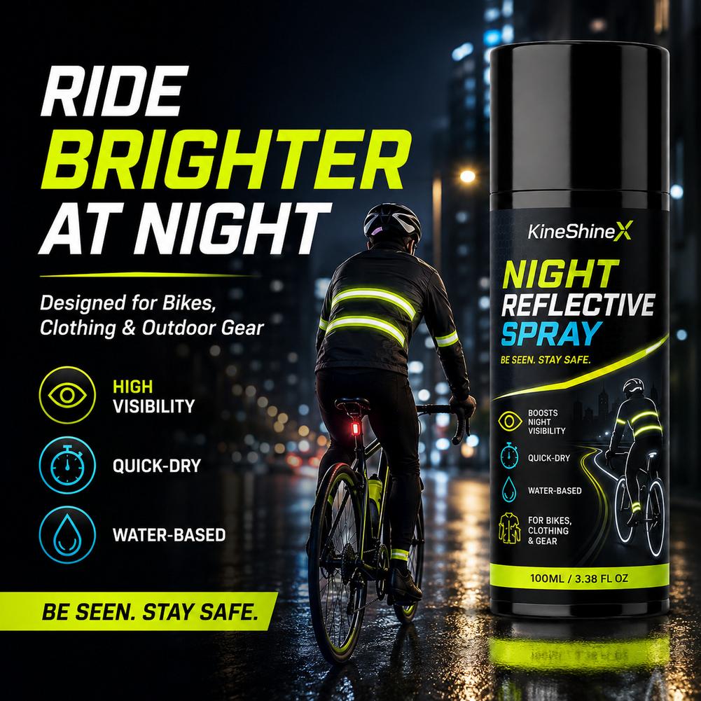 100ml 夜間反射スプレー。高い視認性、速乾性。自転車ウェ - Running Visibility Gear のレビューと価格