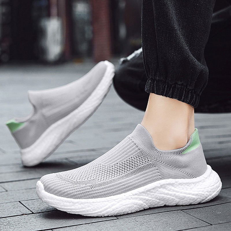 メンズ用、大きめのサイズ、厚底、カジュアル、ワンペダル式、伸 - Running Shoes Men のレビューと価格