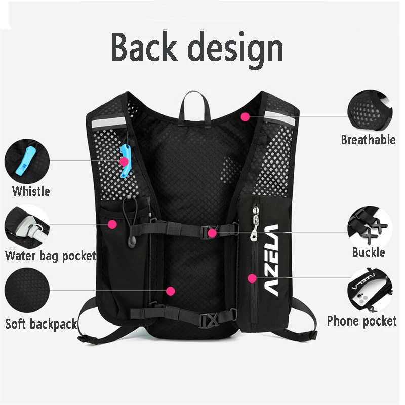ランニング用ハイドレーションベストバックパック、軽量ジョギン - Hydration Vest のレビューと価格