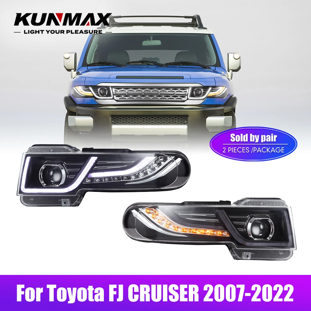 2 個カースタイリングヘッドランプトヨタ FJ クルーザー  - Running Headlamp のレビューと価格