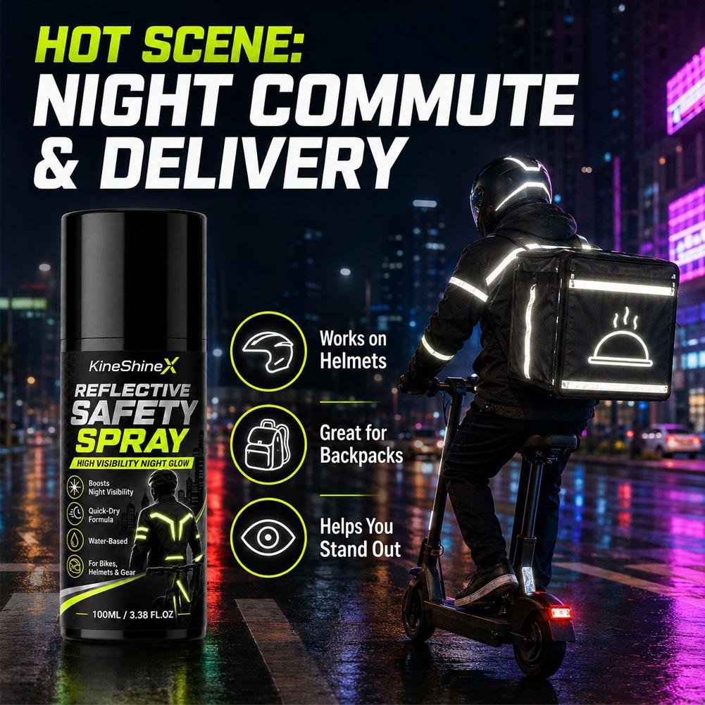 夜間反射安全スプレー高視認性コーティング塗料、サイクリング、 - Running Visibility Gear のレビューと価格