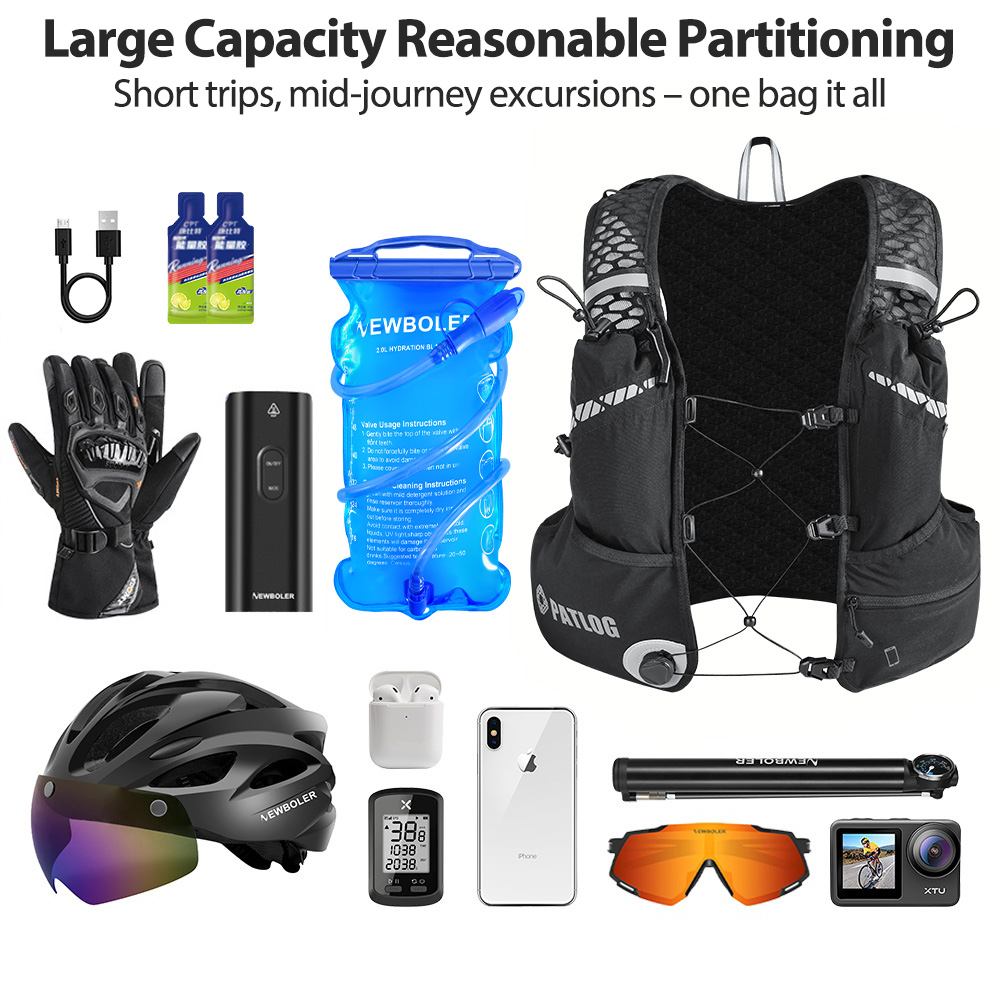 8L通気性ハイドレーションベストパック トレイルランニング  - Hydration Vest のレビューと価格
